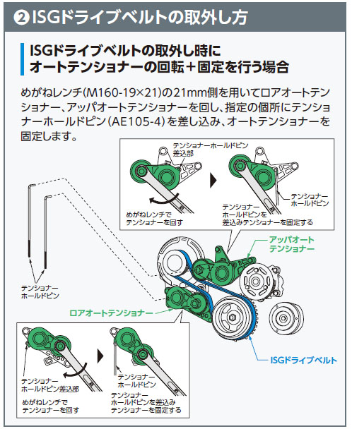 ベルト交換用レンチセット（スズキダブルテンショナー用）